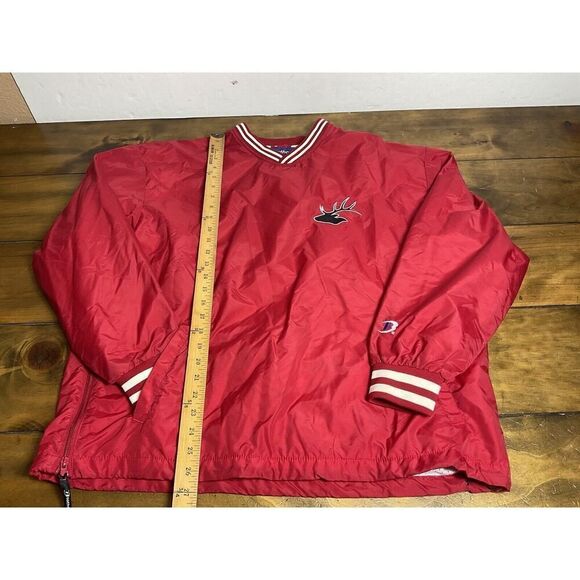 Boathouse Sports Mens Medium Red White Deer Hunting Windbreaker Jacket - Picture 2 of 12